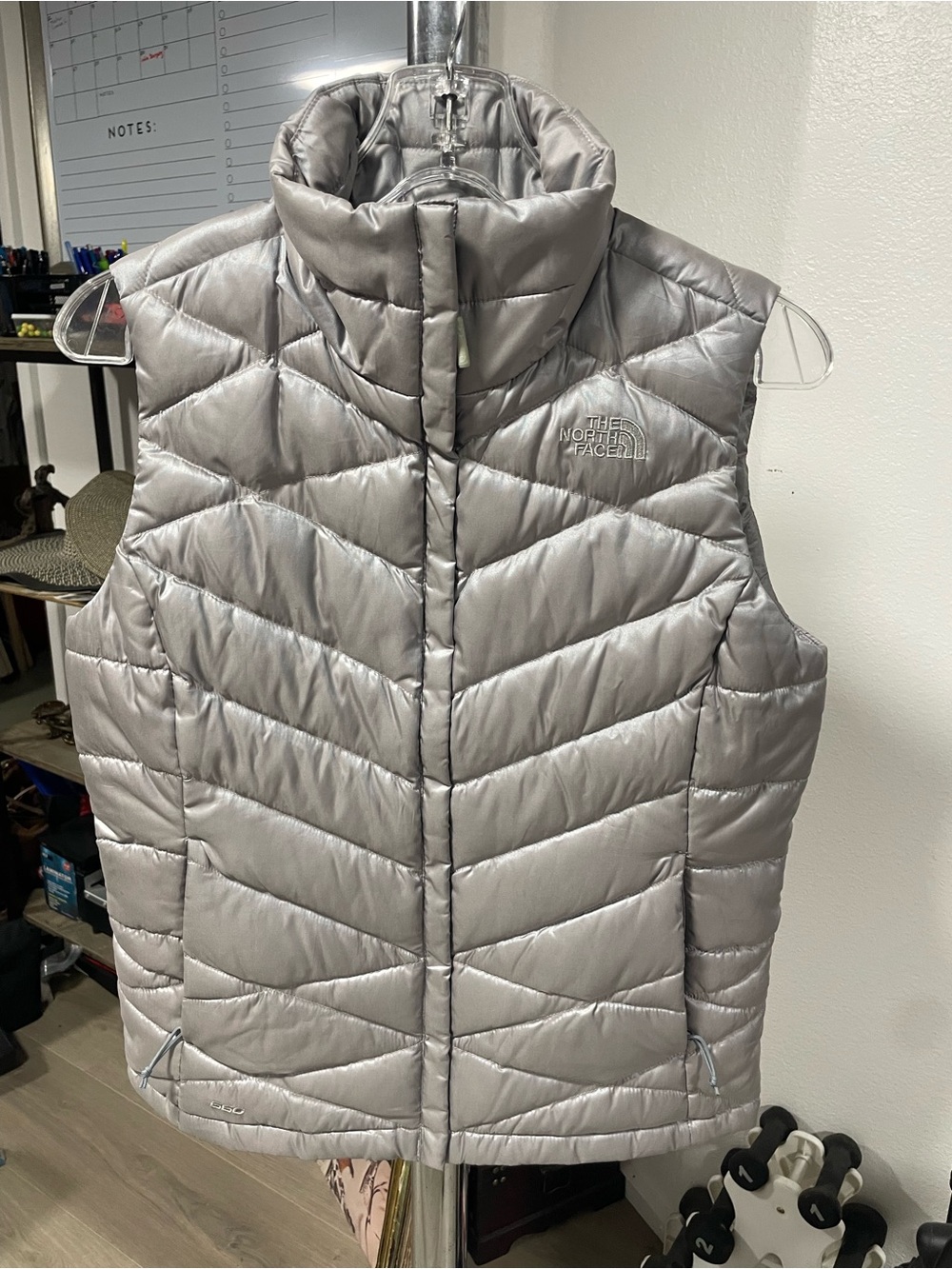 The North Face Women's Silver Packable Quilted Vest
